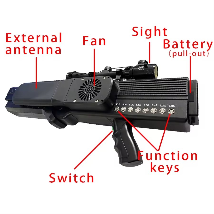 CVTK BF08 8-channel Portable Device with Built-in Fan Battery, Long Range
