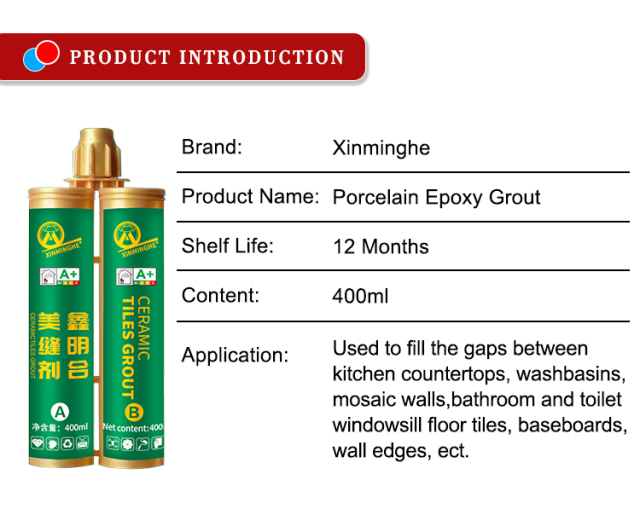 Double Component Colorful Epoxy Joint Ceramic Gap Filler Tile Grout Sealant,XMHsealant,Double Component Colorful Epoxy Joint Ceramic Gap Filler Tile Grout Sealant
