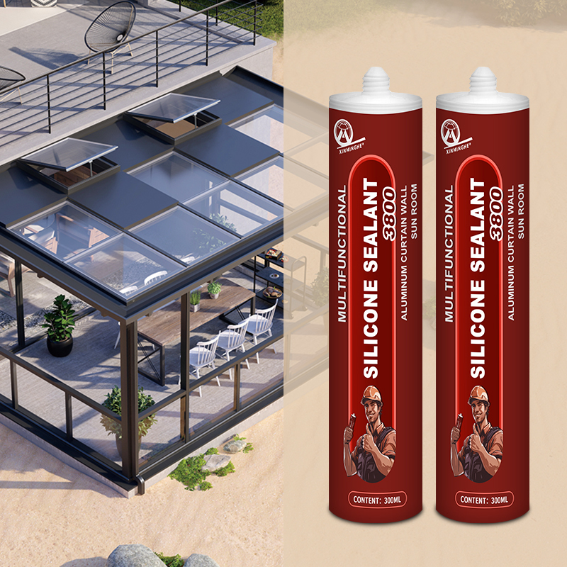 Sellador estructural XMH 3800, silicona neutra, resistente a la intemperie, para exteriores, vidrio, casa, techo, ventanas y puertas, juntas, sellador de silicona transparente.,Sellador XMH,Sellador estructural XMH 3800, silicona neutra, resistente a la intemperie, para exteriores, vidrio, casa, techo, ventanas y puertas, juntas, sellador de silicona transparente.