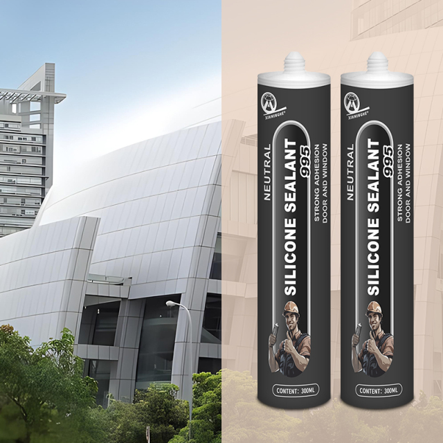 Sellador de silicona XMH 995 de bajo COV para techos blancos, relleno de grietas y huecos de vidrio, adhesivo estructural de silicona neutra de fábrica.,Sellador XMH,Sellador de silicona XMH 995 de bajo COV para techos blancos, relleno de grietas y huecos de vidrio, adhesivo estructural de silicona neutra de fábrica.