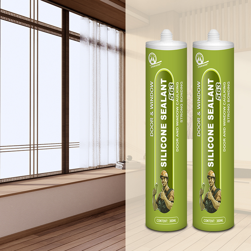 Sellador adhesivo de silicona neutra XMH 563 para ventanas y puertas, resistente a la intemperie, al agua y al calor.,Sellador XMH,Sellador adhesivo de silicona neutra XMH 563 para ventanas y puertas, resistente a la intemperie, al agua y al calor.