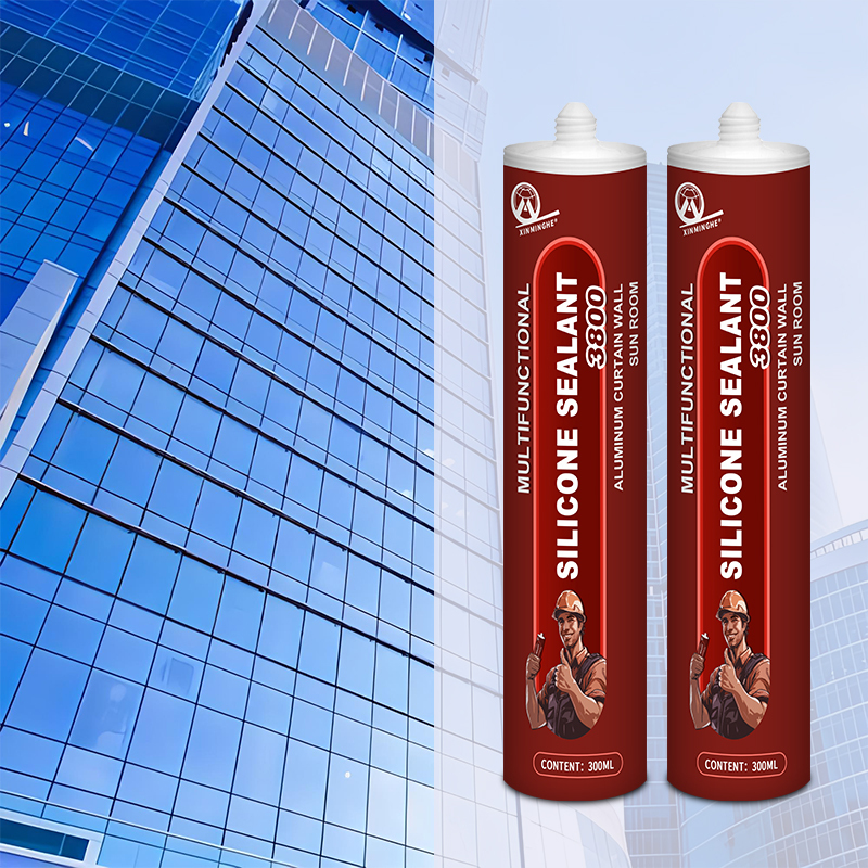 Sellador estructural XMH 3800, silicona neutra, resistente a la intemperie, para exteriores, vidrio, casa, techo, ventanas y puertas, juntas, sellador de silicona transparente.,Sellador XMH,Sellador estructural XMH 3800, silicona neutra, resistente a la intemperie, para exteriores, vidrio, casa, techo, ventanas y puertas, juntas, sellador de silicona transparente.