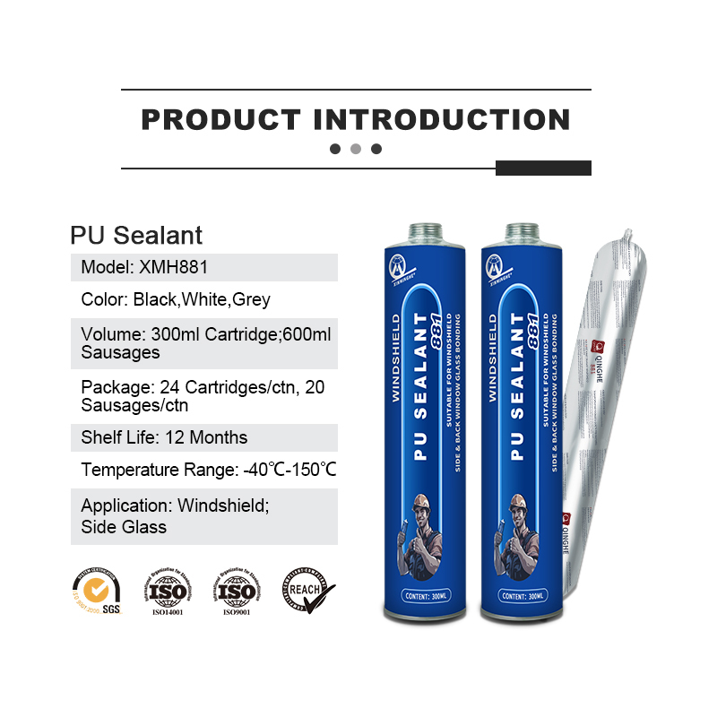 XMH 881 PU Sealant Black Silicone Car Glass Windshield Windscreen PU Sealant Poliuretano Autoglass Polyurethane Adhesive Supplier,XMHsealant,XMH 881 PU Sealant Black Silicone Car Glass Windshield Windscreen PU Sealant Poliuretano Autoglass Polyurethane Adhesive Supplier