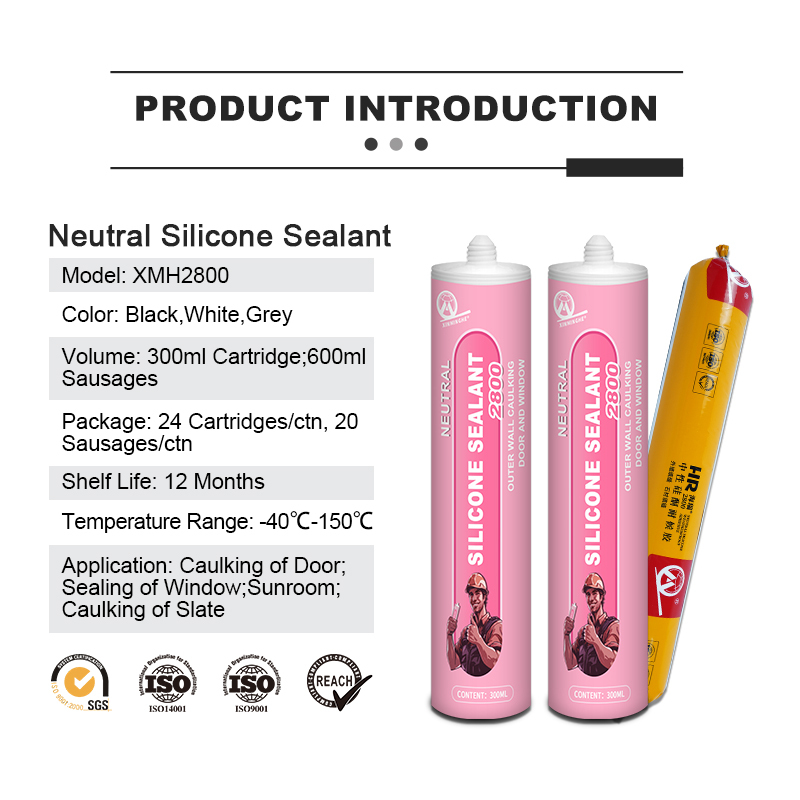 XMH 2800 Sealant Silicone Waterproof Transparent White Mildew Proof And Black Glass Acp Panel Adhesive Silicone Sealant Suppliers,XMHsealant,XMH 2800 Sealant Silicone Waterproof Transparent White Mildew Proof And Black Glass Acp Panel Adhesive Silicone Sealant Suppliers