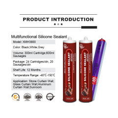 Sellador estructural XMH 3800, silicona neutra, resistente a la intemperie, para exteriores, vidrio, casa, techo, ventanas y puertas, juntas, sellador de silicona transparente.,Sellador XMH,Sellador estructural XMH 3800, silicona neutra, resistente a la intemperie, para exteriores, vidrio, casa, techo, ventanas y puertas, juntas, sellador de silicona transparente.