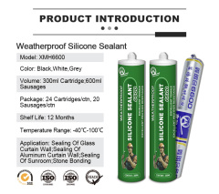 MH6600 neutral sealant soft non-acetic acid fireproof mildewproof odorless silver silicone sealant transparent double glazing and metal,XMHsealant,Neutral Silicone Sealant for Metal & Glazing, Fireproof