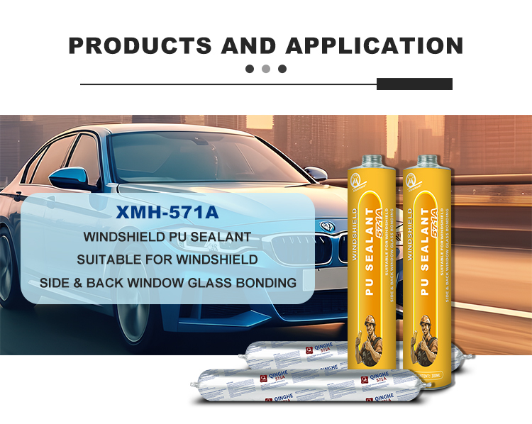 MH571A Windshield Sealant Automotive Glass Repair Adhesive Polyurethane Poliuretano Sellador Fast Curing Automotive Car Sealant,XMHsealant,Fast-Cure Polyurethane Windshield Adhesive MH571A