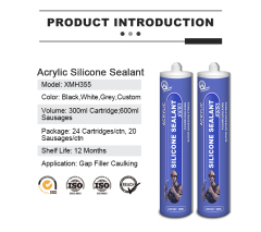 MH355 Acrylic Sealant Anti-Fungal Solvent-Free Water-Based Window and Door Acrylic Mastic Caulk Chocolate Acrylic Sealant,XMHsealant,Anti-Fungal Water-Based Acrylic Sealant for Windows and Doors | Strong Adhesion & Easy Application