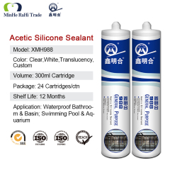 MH988 Acid Silicone Sealant | Waterproof Adhesive for Glass & General Purpose,XMHsealant,MH988 Acid Silicone Sealant | Waterproof Adhesive for Glass & General Purpose