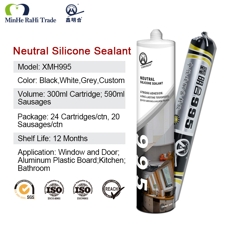 MH995 Neutral Silicone Sealant | Waterproof & Mildew‑Resistant Glass Window Sealant,XMHsealant,MH995 Neutral Silicone Sealant | Waterproof & Mildew‑Resistant Glass Window Sealant