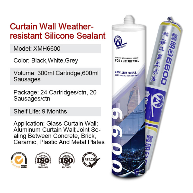 MH6600 Neutral Silicone Sealant | Weatherproof & Mold‑Resistant Glass & Window Sealant,XMHsealant,MH6600 Neutral Sealant: Weatherproof, structural, mildew-proof, neutral curing, glass silicone sealant, window glass.