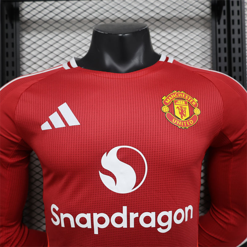 【Player Version Long Sleeves】24/25 Manchester United Home Jersey