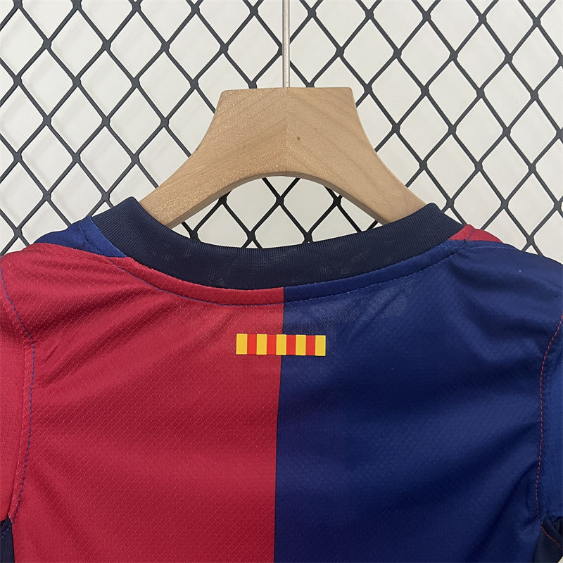 【Adult / Kids Kit 】24/25 Barcelona Home Jersey