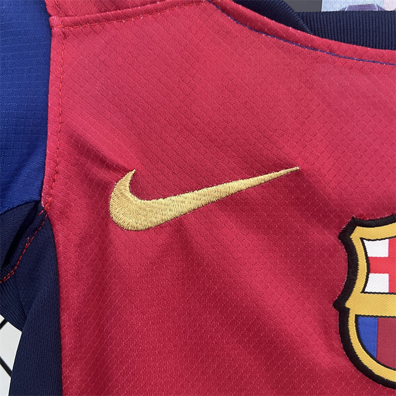 【Adult / Kids Kit 】24/25 Barcelona Home Jersey