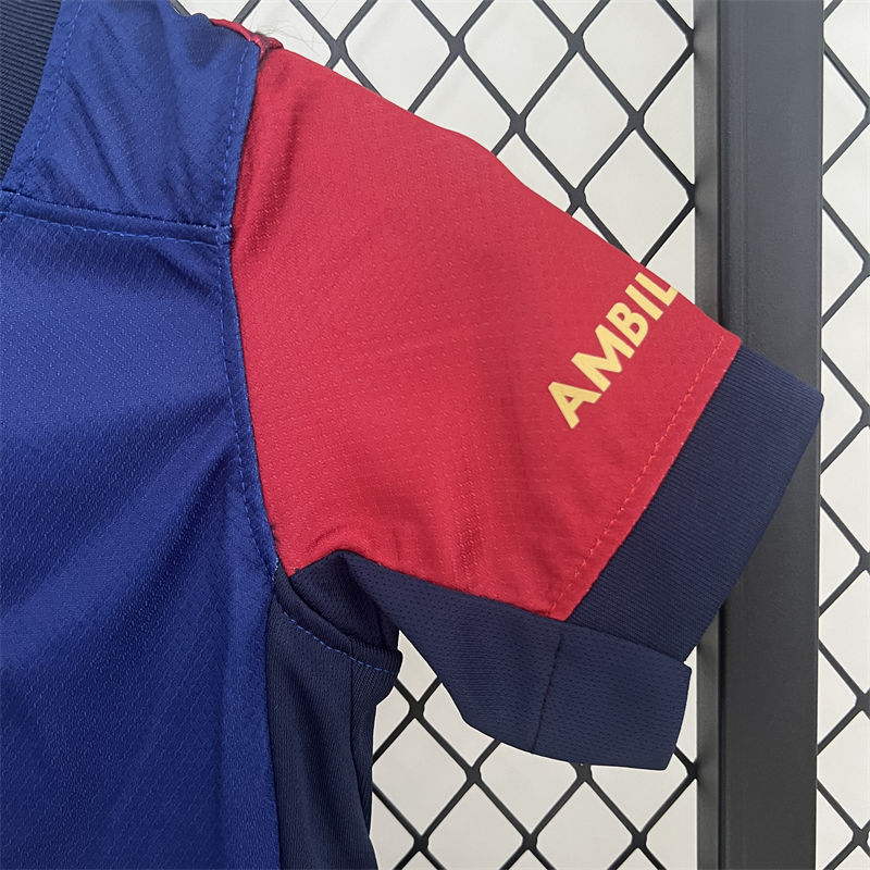 【Adult / Kids Kit 】24/25 Barcelona Home Jersey