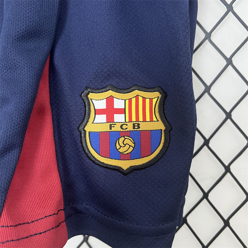 【Adult / Kids Kit 】24/25 Barcelona Home Jersey