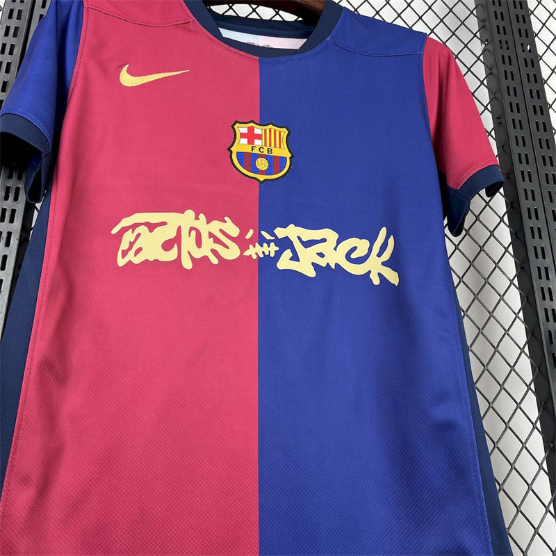 【FAN】24/25 Barcelona Home Travis Scott Co branded version Jersey