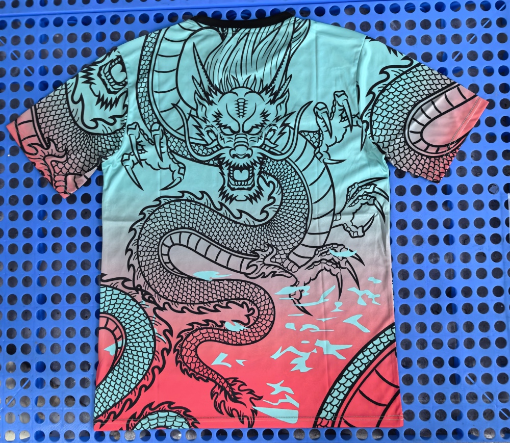 (S-3XL) 1:1 Copy Top Quality 2025/2026 Real Madrid Lake Blue Gradient Dragon