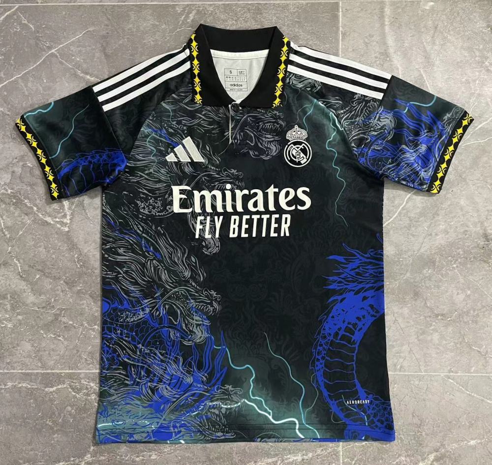 (S-3XL) 1:1 Copy Top Quality 2025/2026 Real Madrid Lightning POLO