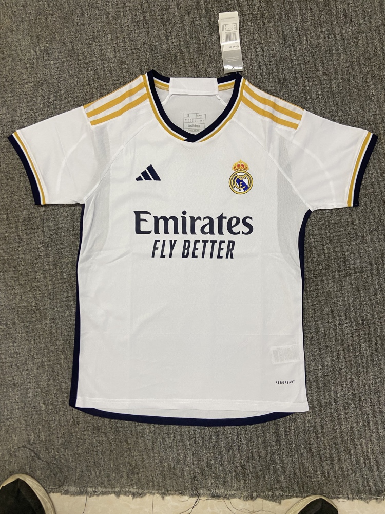 (S-3XL) 1:1 Copy Top Quality 2025/2026 Genuine Real Madrid home jersey