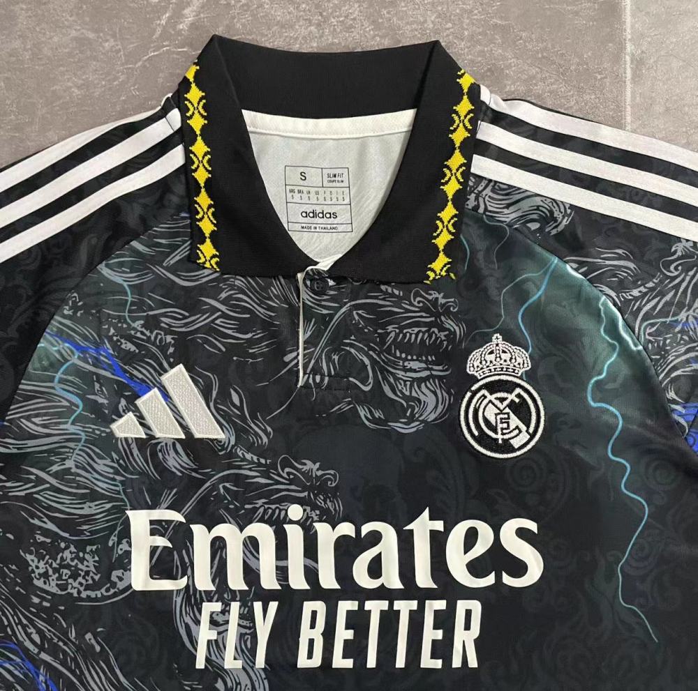 (S-3XL) 1:1 Copy Top Quality 2025/2026 Real Madrid Lightning POLO
