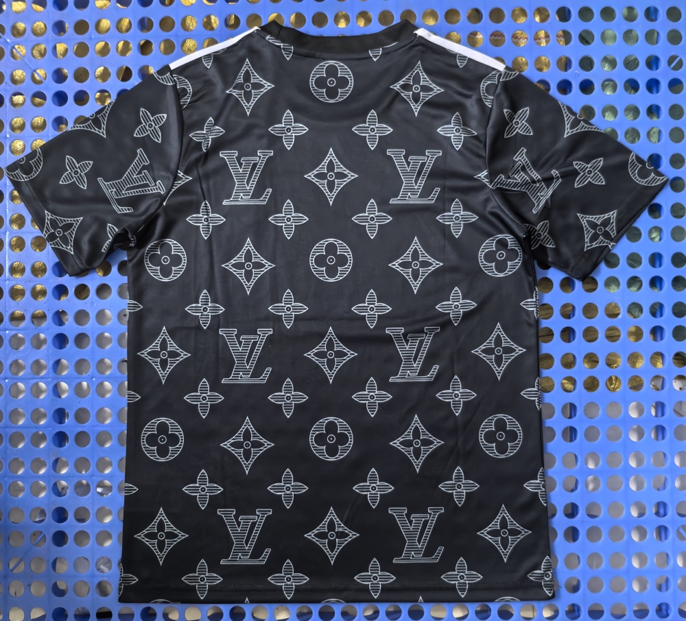 (S-3XL) 1:1 Copy Top Quality 2025/2026 Real Madrid LV Edition in Black