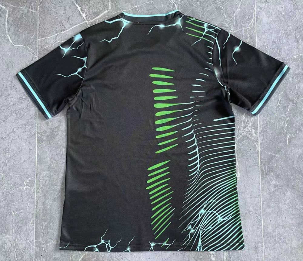 (S-3XL) 1:1 Copy Top Quality 2025/2026 Real Madrid Leopard Black and Blue
