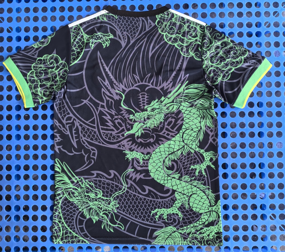 (S-3XL) 1:1 Copy Top Quality 2025/2026  Real Madrid Green Dragon Edition