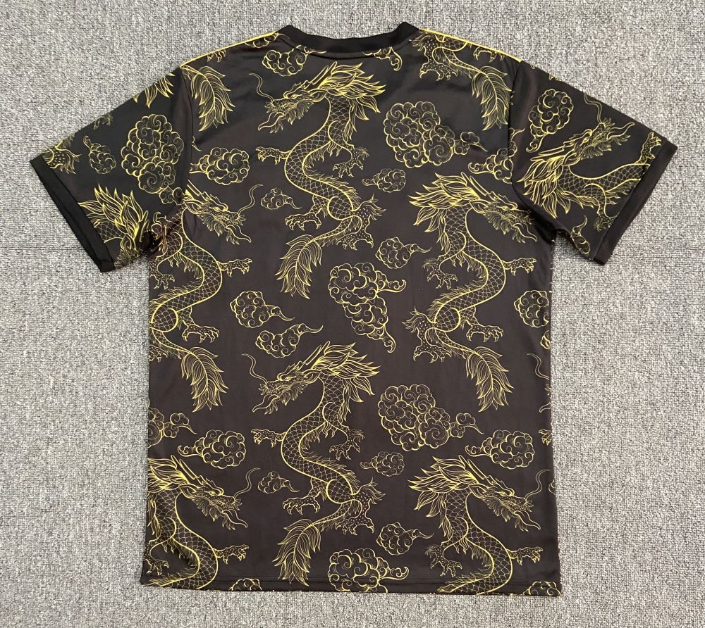(S-3XL) 1:1 Copy Top Quality 2025/2026 Real Madrid Training Jersey Golden Dragon Edition