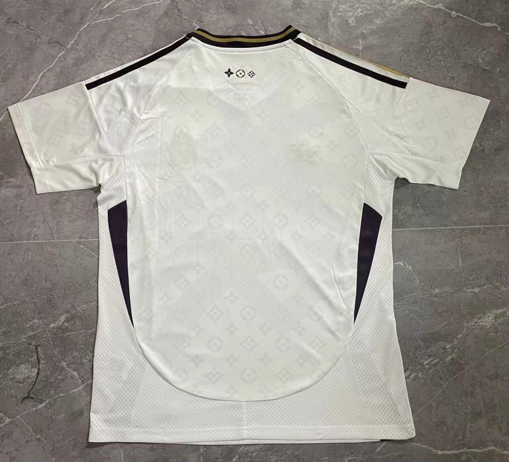 (S-3XL) 1:1 Copy Top Quality 2025/2026 Real Madrid Co-branded Edition White
