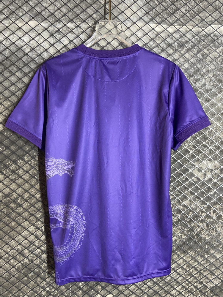 (S-3XL) 1:1 Copy Top Quality 2025/2026 Real Madrid Year of the Dragon Purple