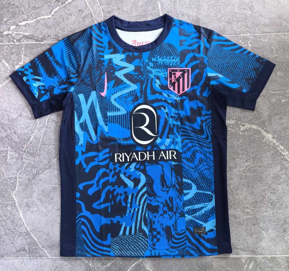 (S-3XL) 1:1 Copy Top Quality 2025/2026 Atlético Madrid's third kit