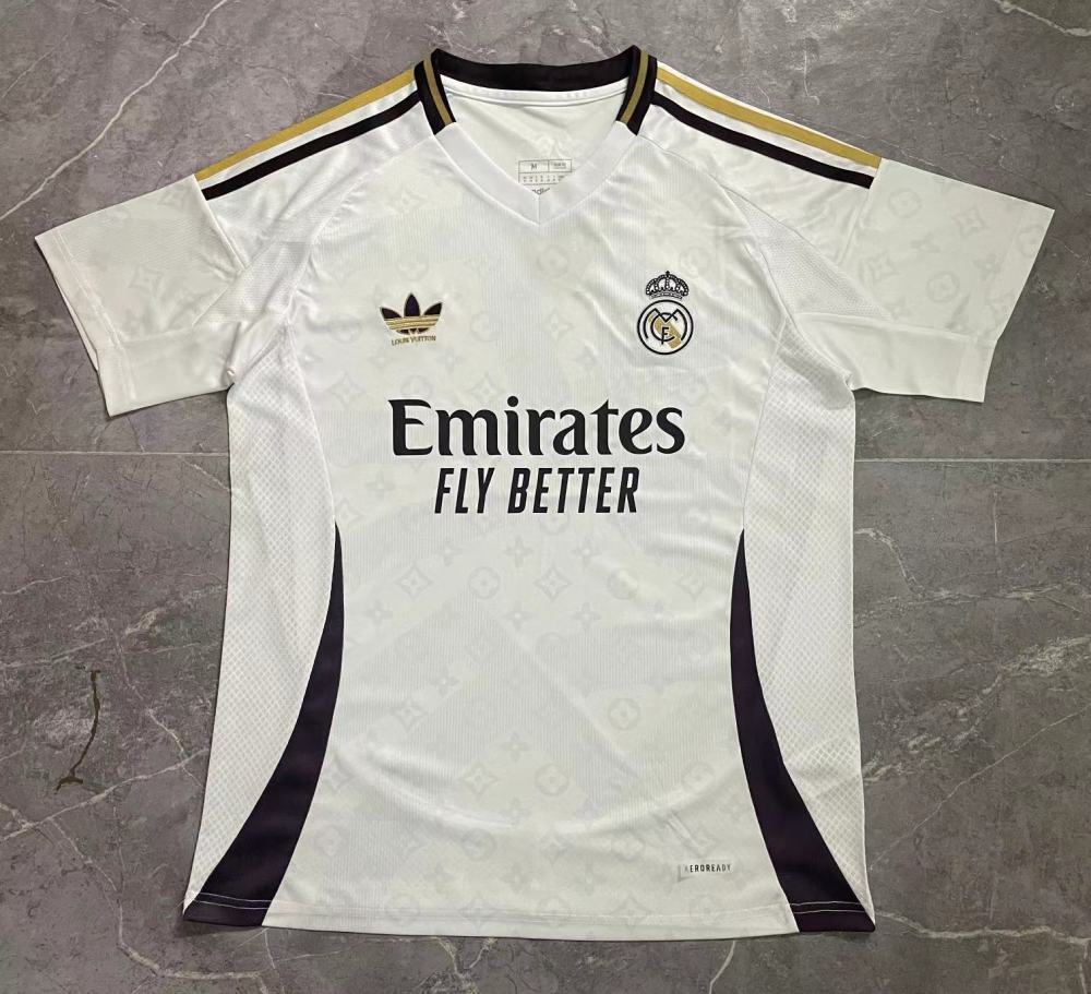 (S-3XL) 1:1 Copy Top Quality 2025/2026 Real Madrid Co-branded Edition White