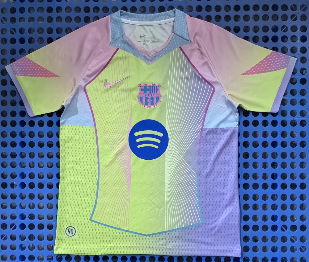 (S-3XL) 1:1 Copy Top Quality 2025/2026 Barcelona Fluorescent Green Concept Version