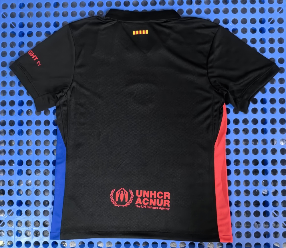(S-3XL) 1:1 Copy Top Quality 2025/2026 Barcelona co-branded version (black)