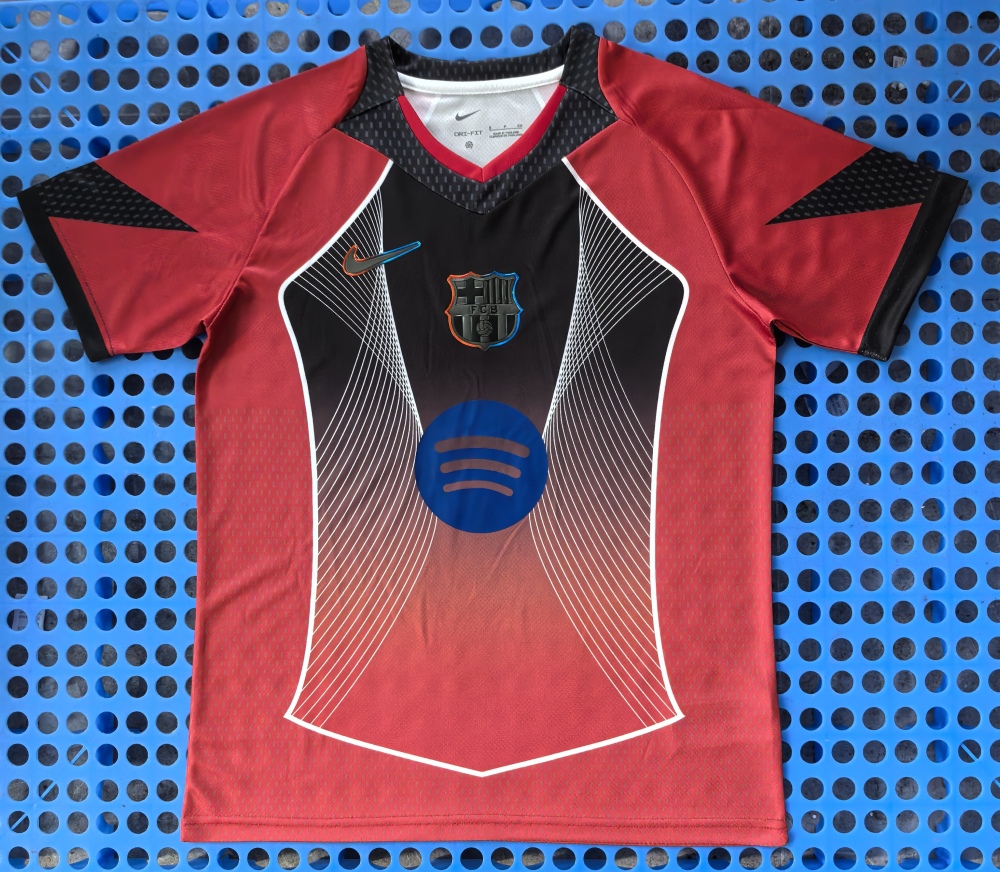 (S-3XL) 1:1 Copy Top Quality 2025/2026 Barcelona conceptual version (red)