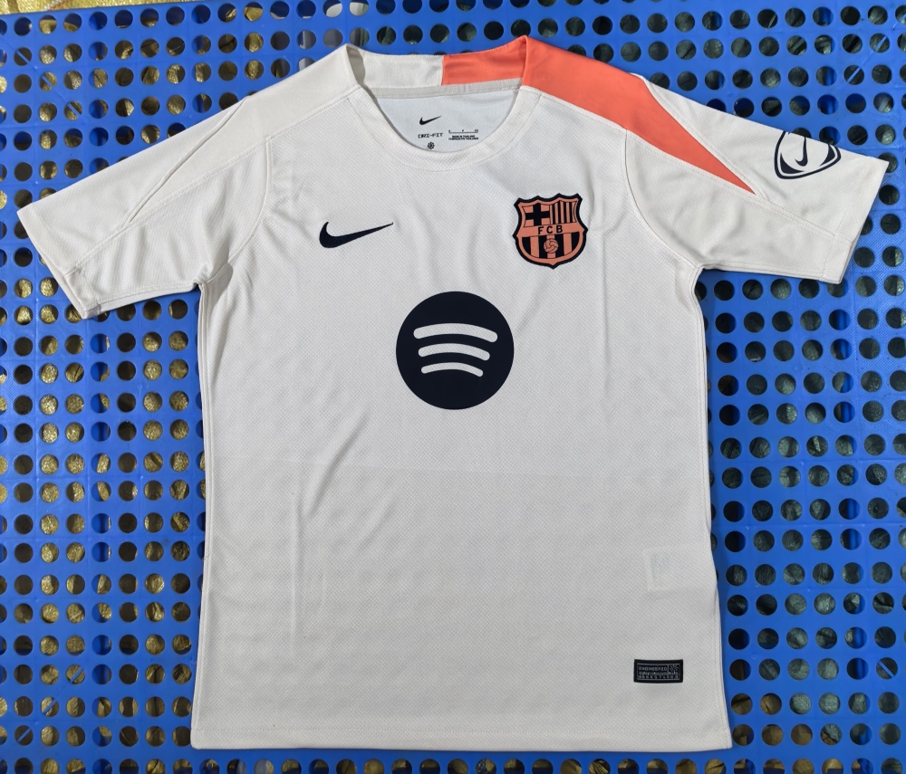 (S-3XL) 1:1 Copy Top Quality 2025/2026 Barcelona khaki pre-match training suit