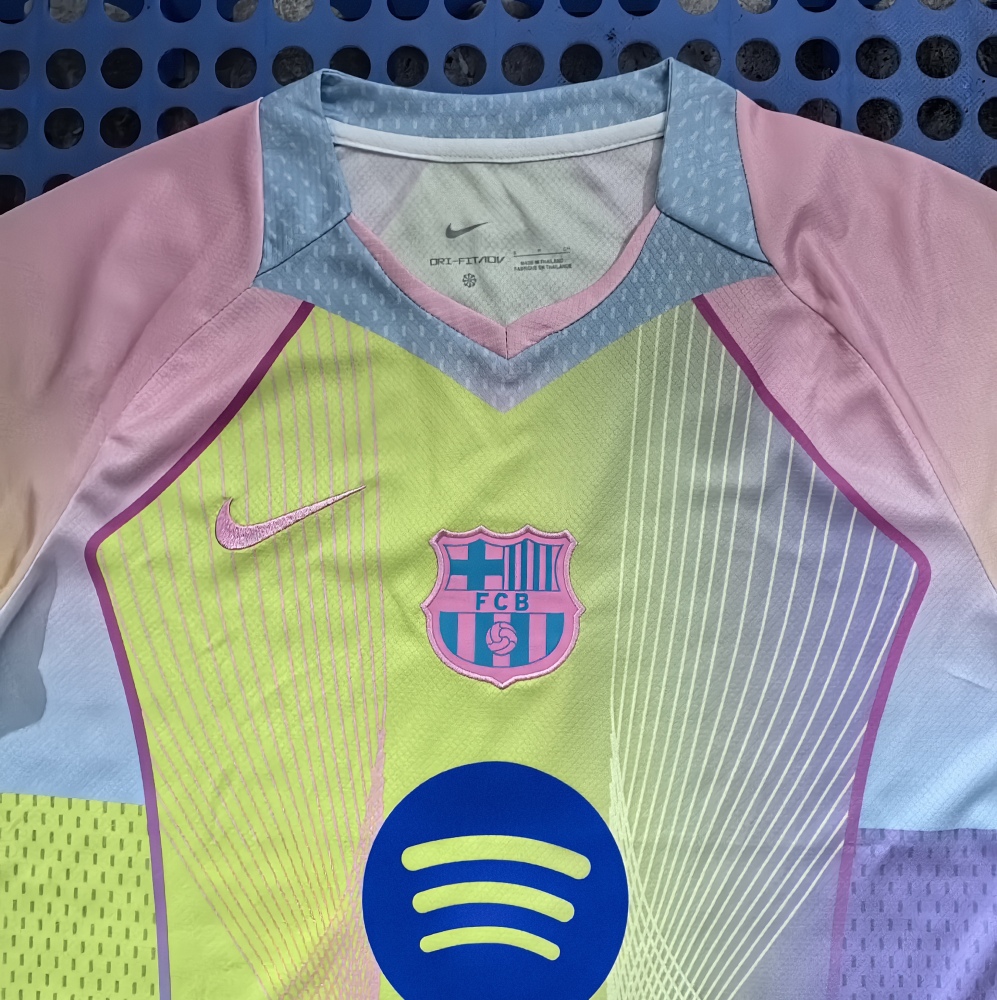 (S-3XL) 1:1 Copy Top Quality 2025/2026 Barcelona Fluorescent Green Concept Version