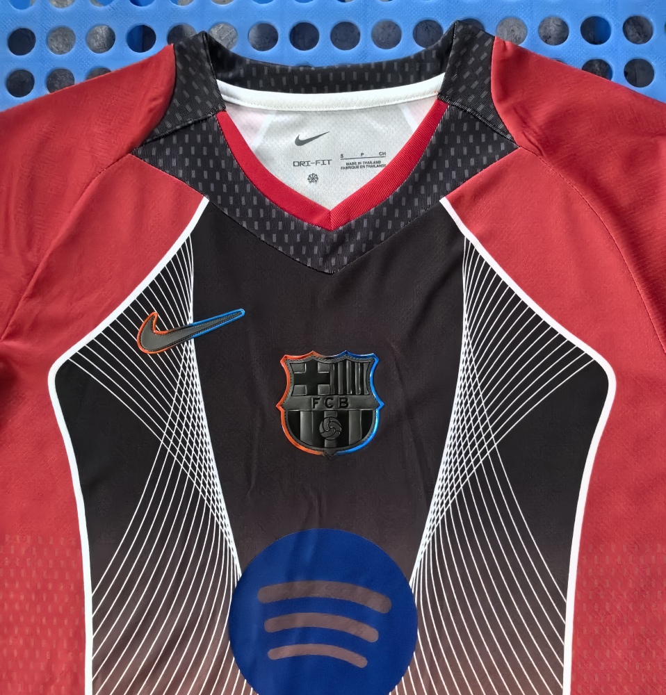 (S-3XL) 1:1 Copy Top Quality 2025/2026 Barcelona conceptual version (red)