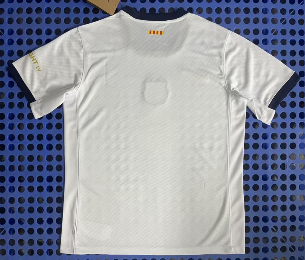 (S-3XL) 1:1 Copy Top Quality 2025/2026 Barcelona's Special Yellow Edition with White Circle Advertisement