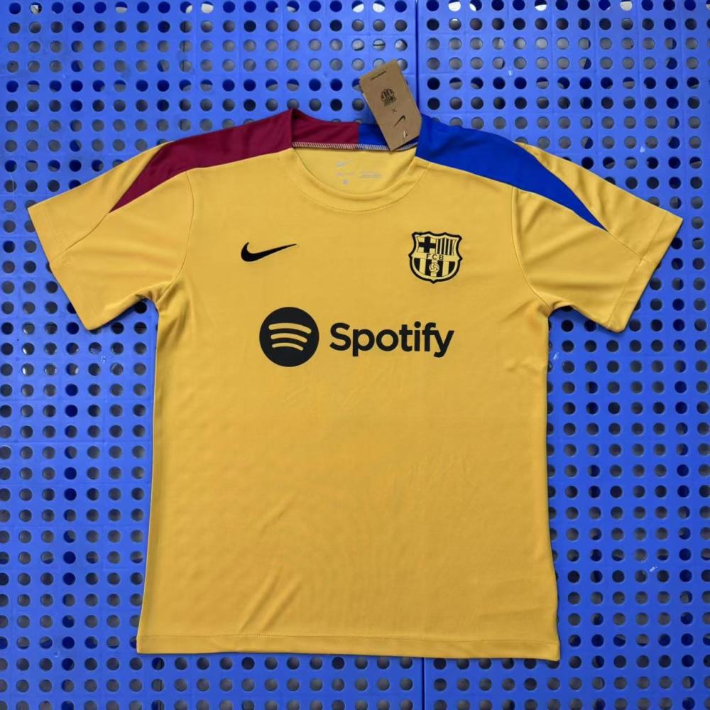 (S-3XL) 1:1 Copy Top Quality 2025/2026 Barcelona yellow training kit/jersey