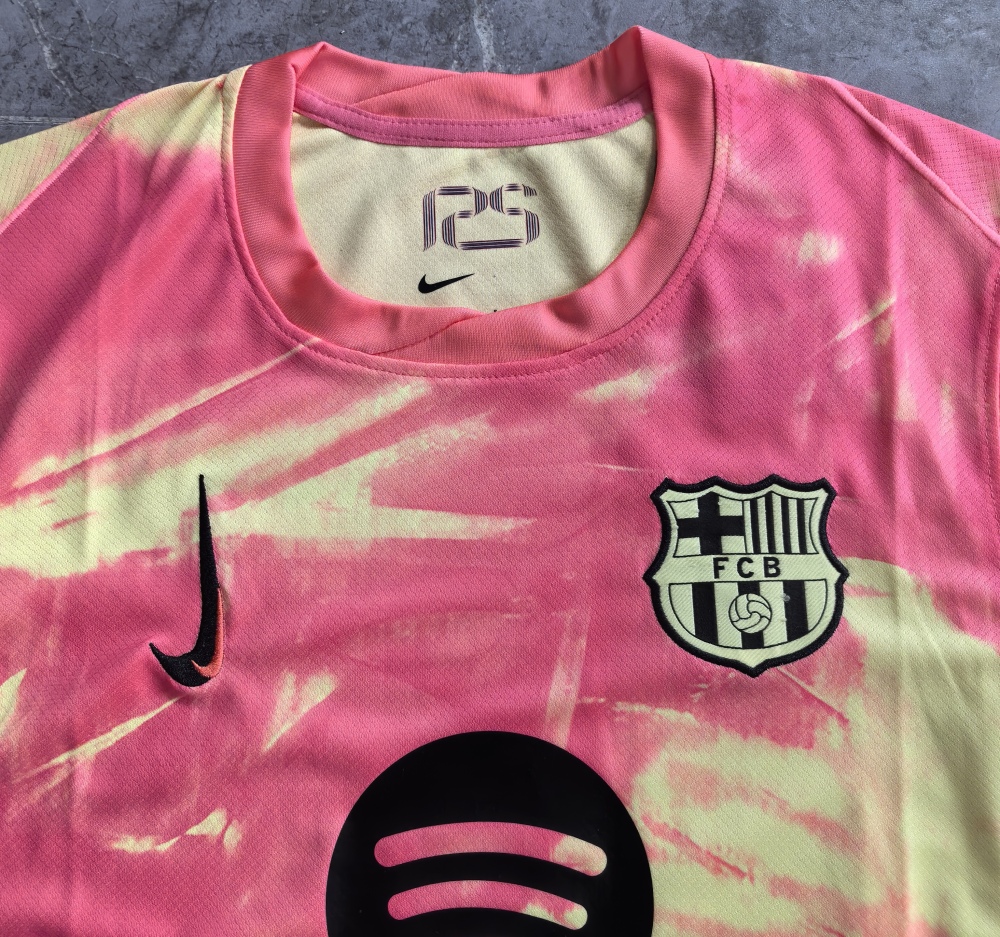 (S-3XL) 1:1 Copy Top Quality 2025/2026 Barcelona Pink Special Edition