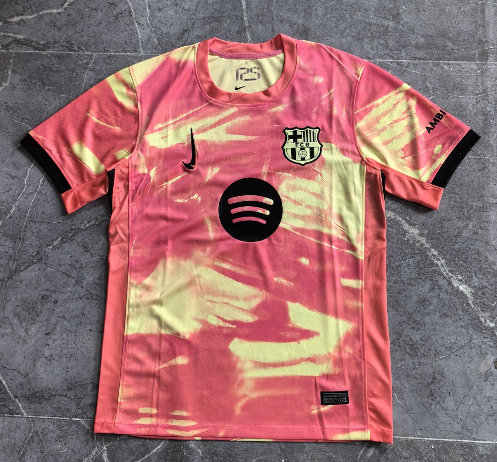 (S-3XL) 1:1 Copy Top Quality 2025/2026 Barcelona Pink Special Edition