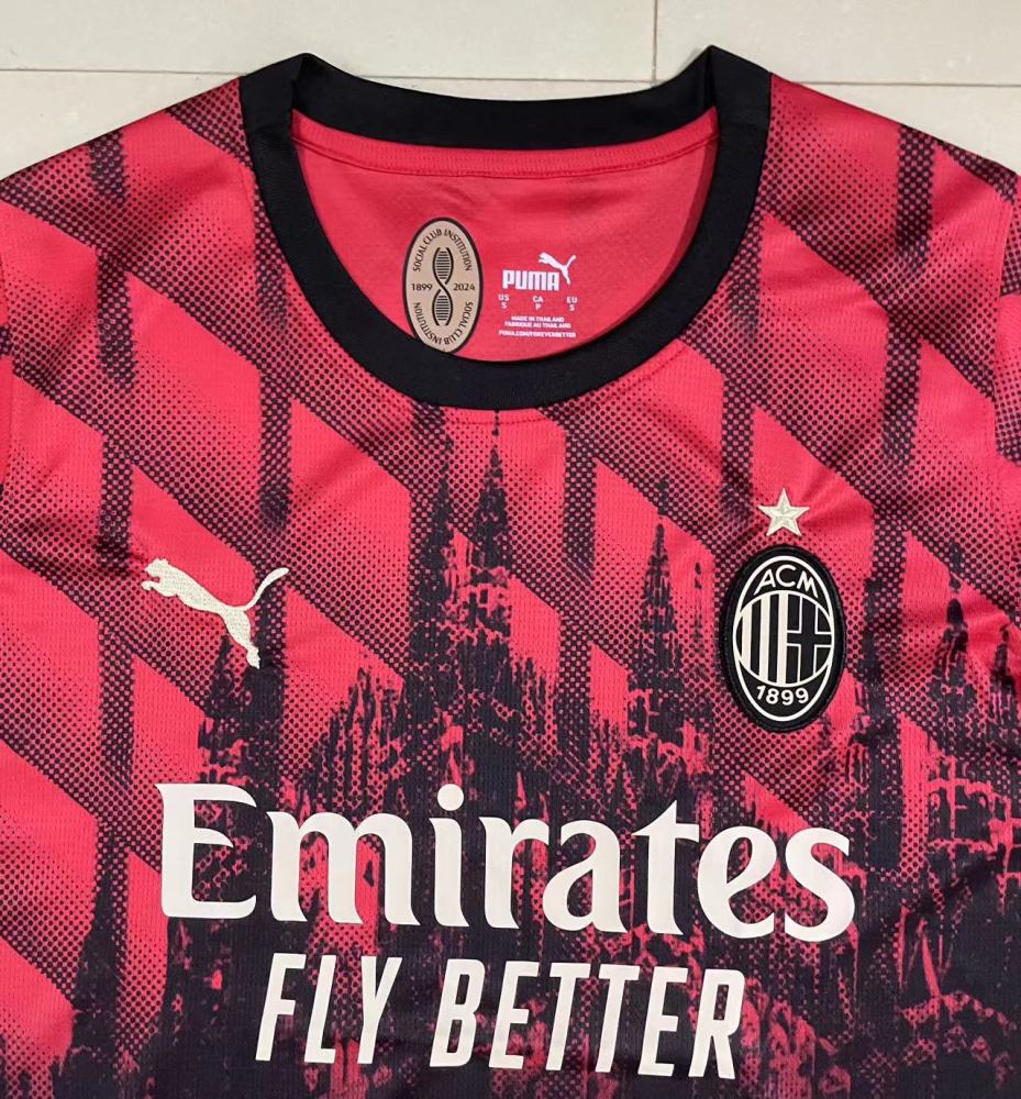 (S-3XL) 1:1 Copy Top Quality 2025/2026 AC Milan Duomo Special Edition
