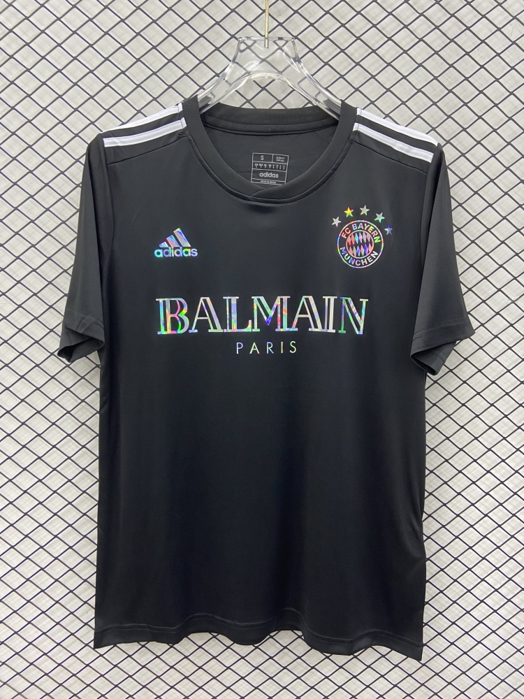 (S-3XL) 1:1 Copy Top Quality 2025/2026 Bayern T-shirt (black)