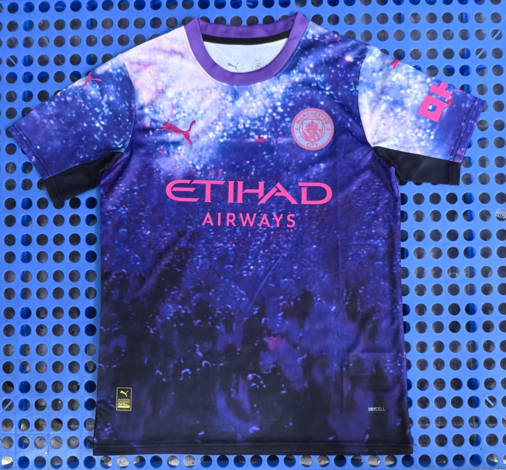 (S-3XL) 1:1 Copy Top Quality 2025/2026 Manchester City Purple Concept Edition