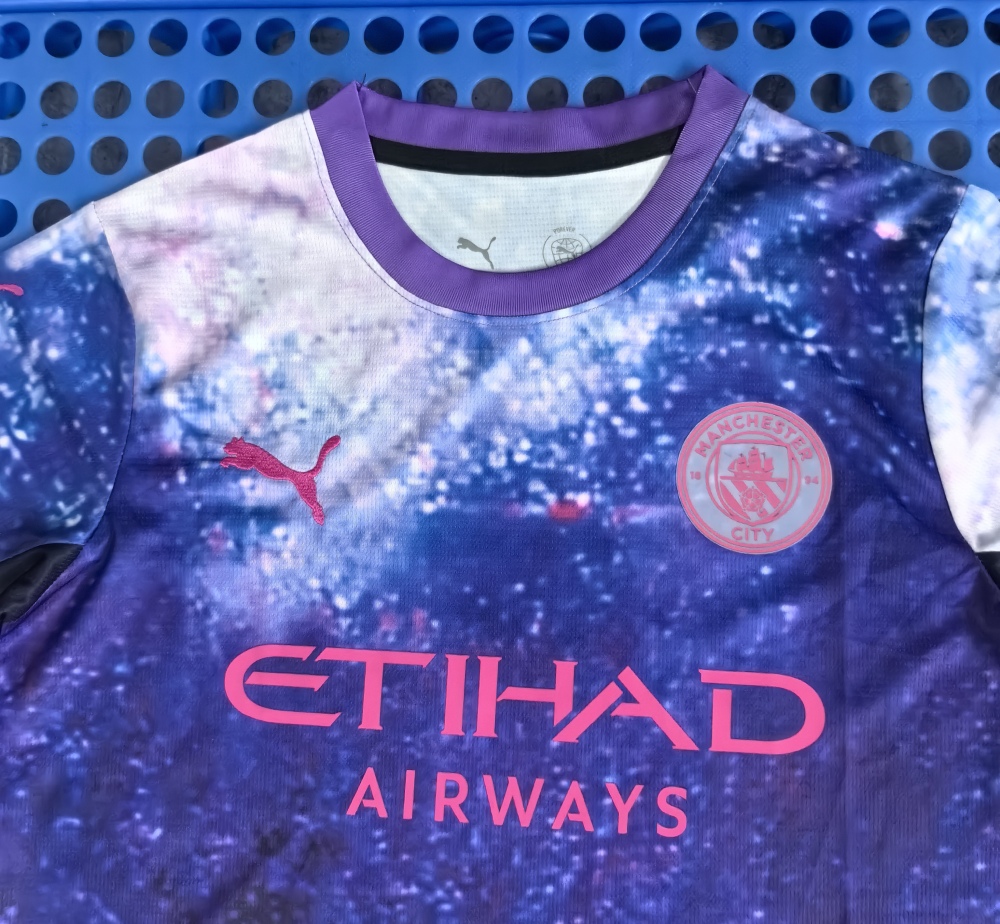 (S-3XL) 1:1 Copy Top Quality 2025/2026 Manchester City Purple Concept Edition