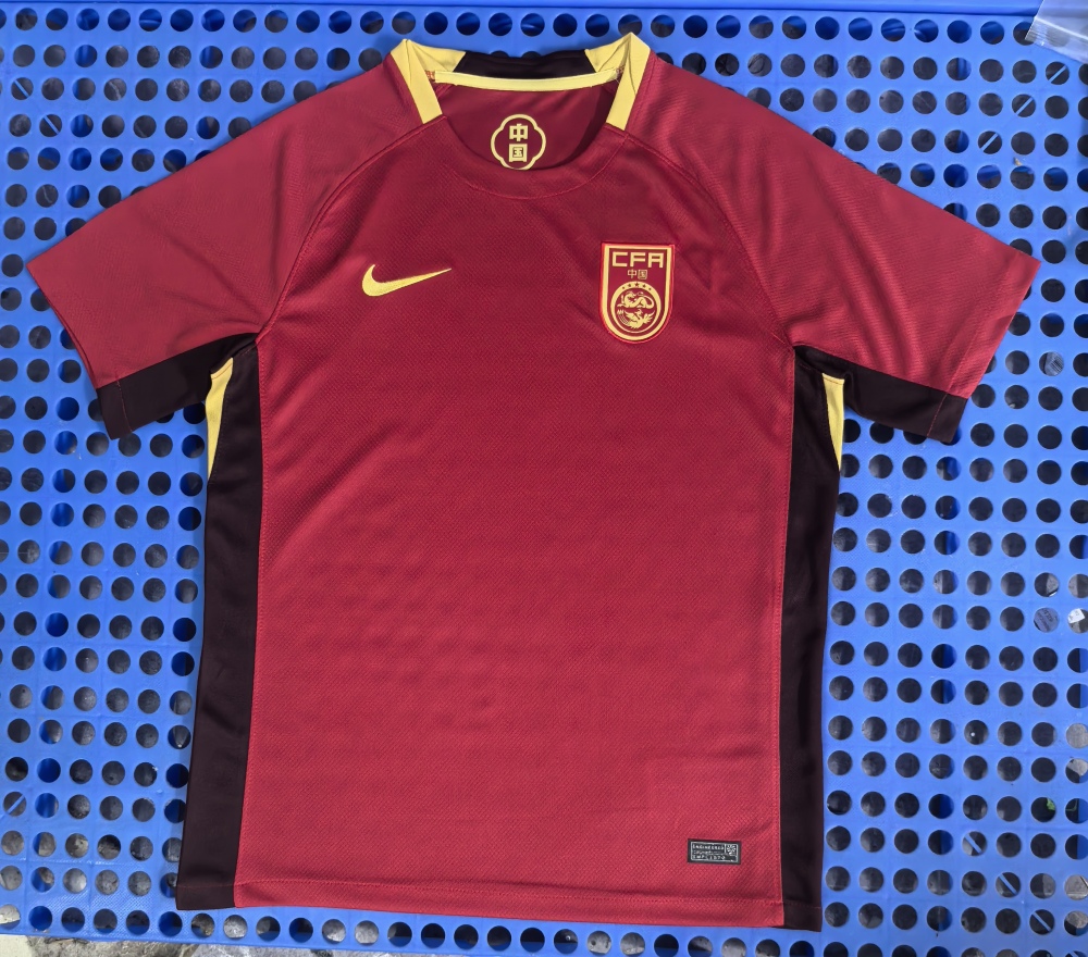 (S-3XL) 1:1 Copy Top Quality 2025/2026 Chinese team's home jersey