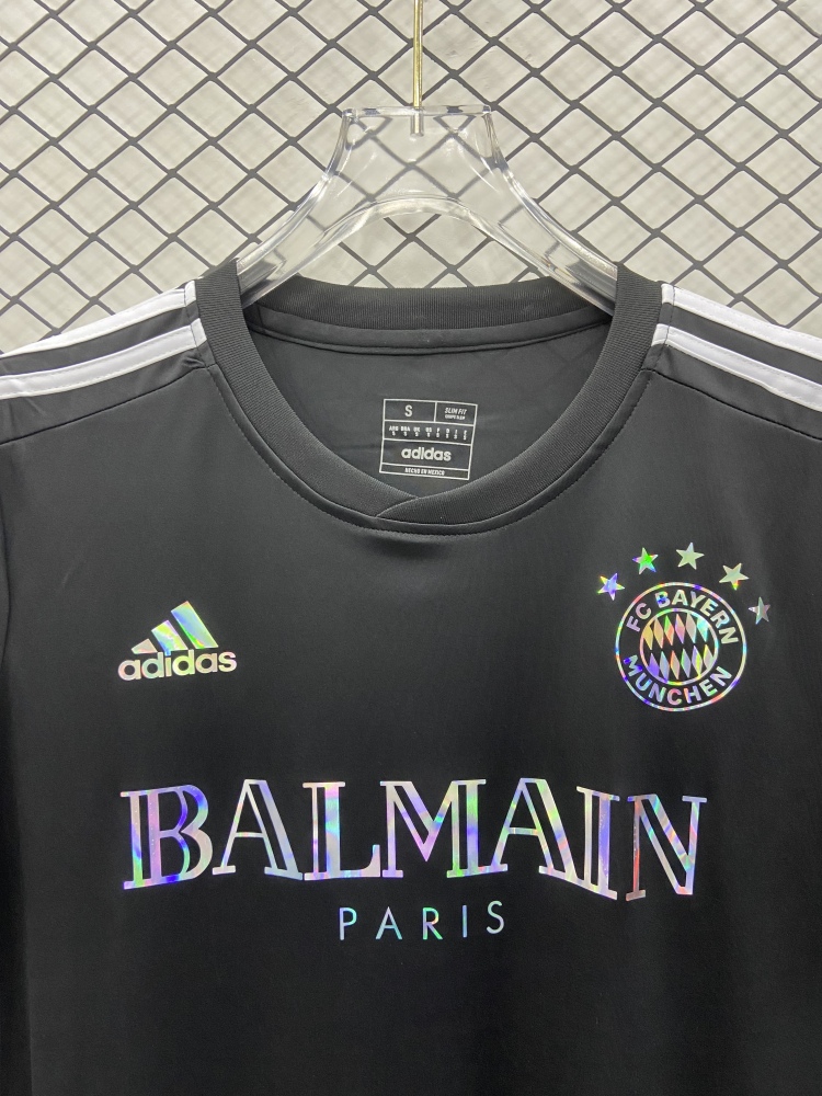 (S-3XL) 1:1 Copy Top Quality 2025/2026 Bayern T-shirt (black)