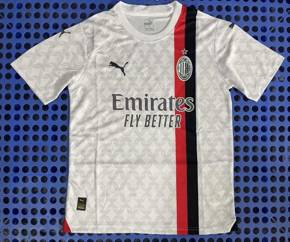 (S-3XL) 1:1 Copy Top Quality 2025/2026 AC Milan away game